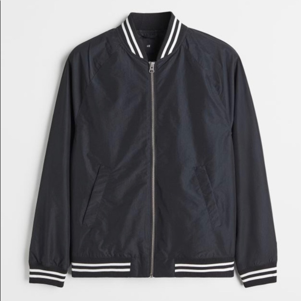 H&M Mens Blue Bomer jacket, size US S